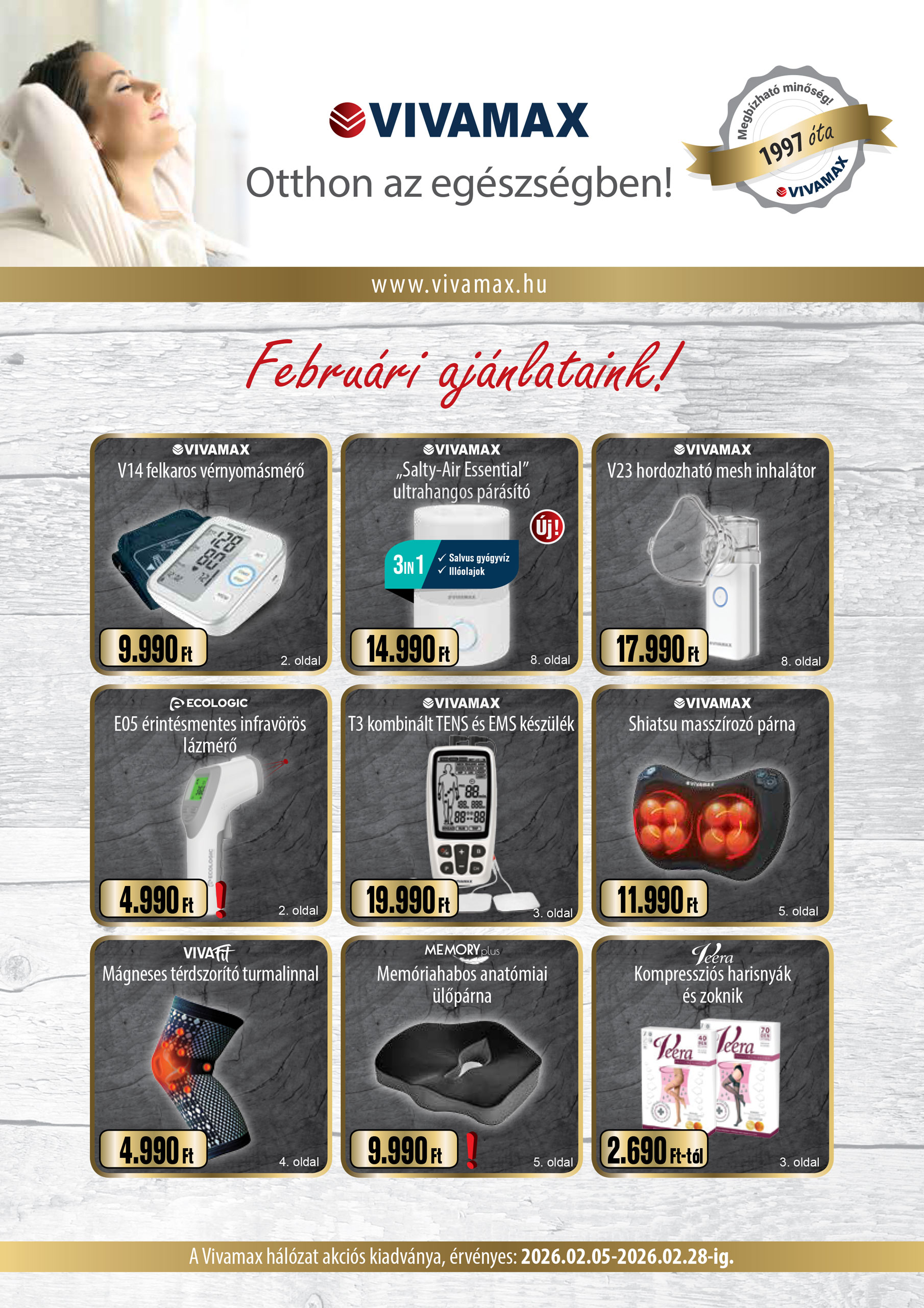 Vivamax akciós katalógus 2026. február